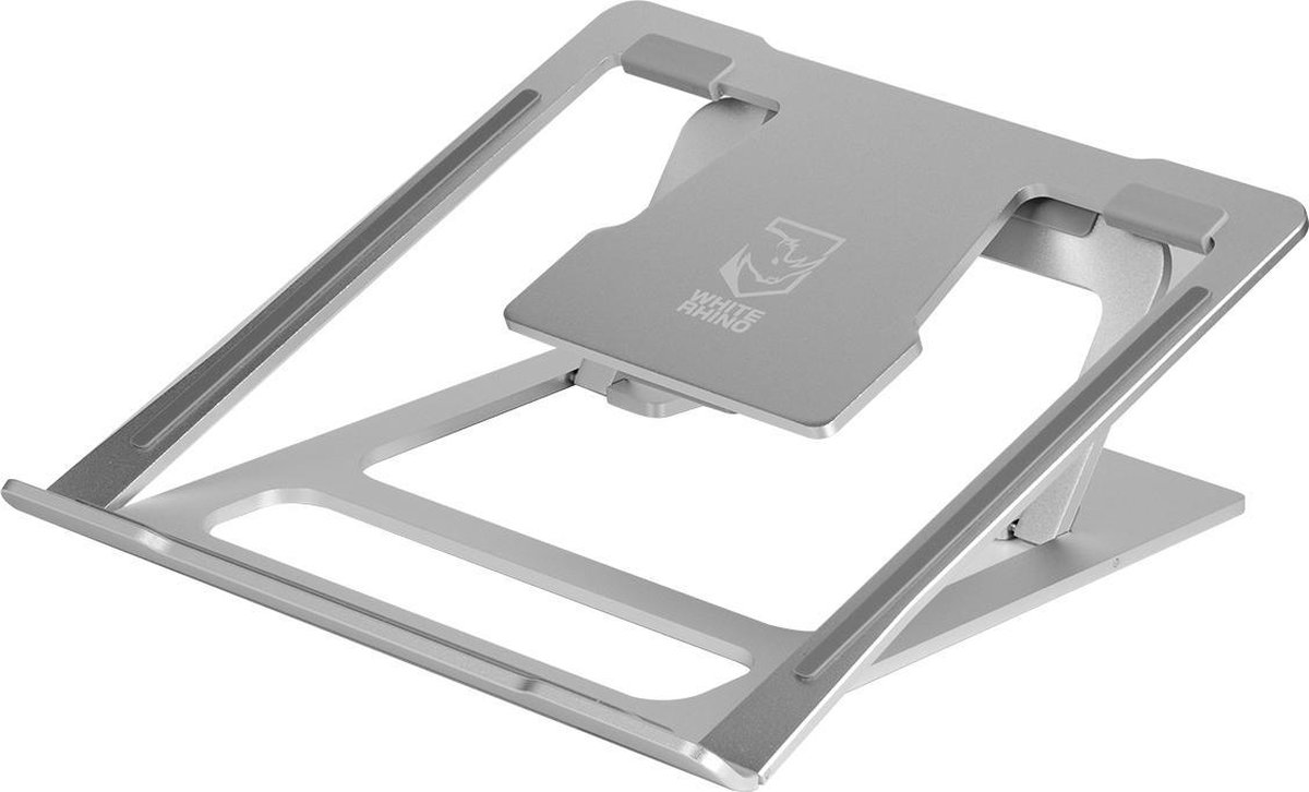 WHITE RHINO ® Aluminium Laptopstandaard Opvouwbare tot 15.6 Inch | Verstelbare Ergonomische Notebookstandaard